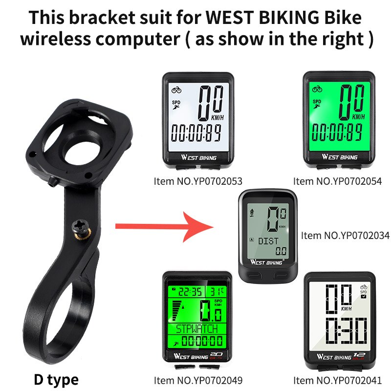 West Fietsen 4 In 1 Fiets Light Bracket Mount Mtb Bike Computer Mount Bracket Smart Sensor Bike Light Stand Fiets accessoires