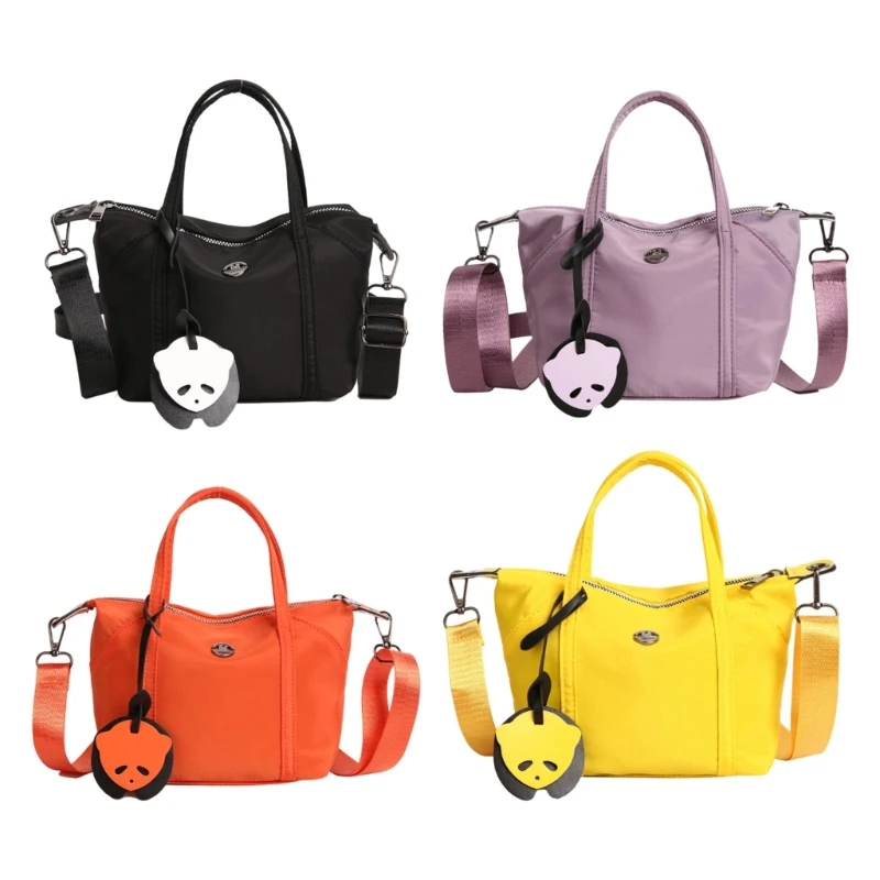 Shoulder Bag Nylon Purse Clutches Shoulder Toted Handbag with Zipper Closure Women Crossbody Bag with Removable Strap