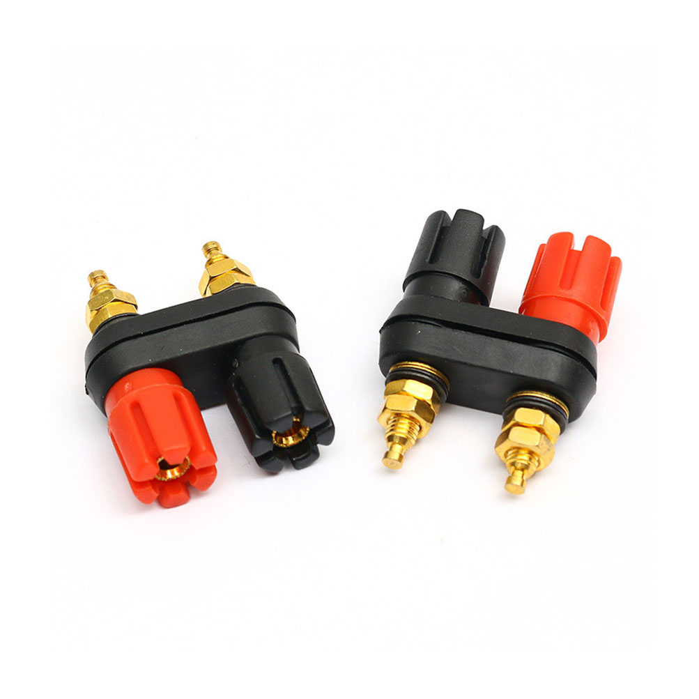 dual row banana plug terminal connector banana socket speaker amplifier dual female banana plug