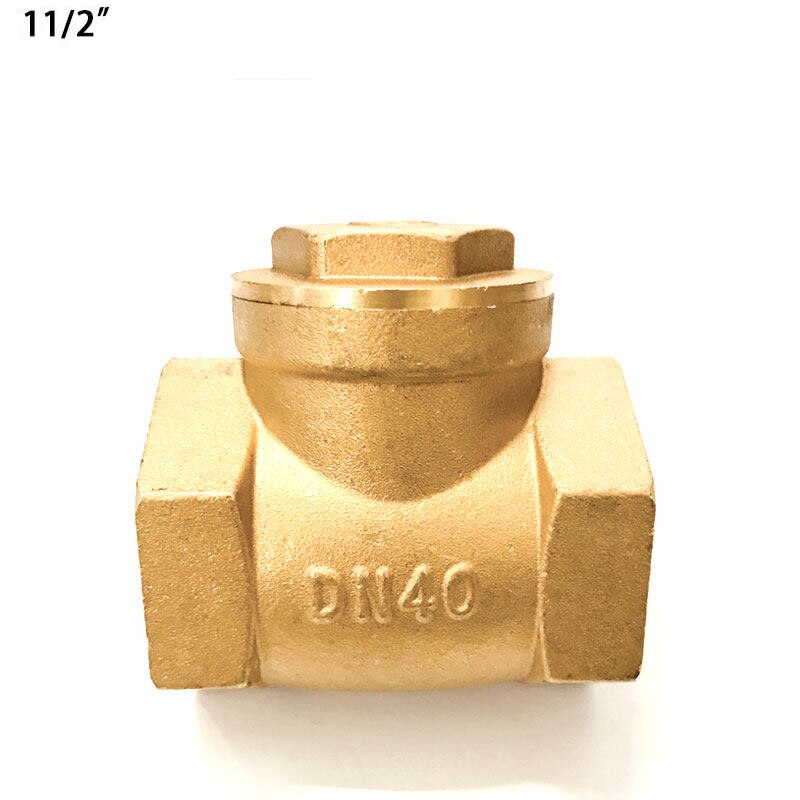 Válvula antirretorno de boca de alambre de latón Horizontal, rosca hembra de cobre completa, 1/2 &quot;, 3/4&quot;, 1 &quot;, 2&quot;