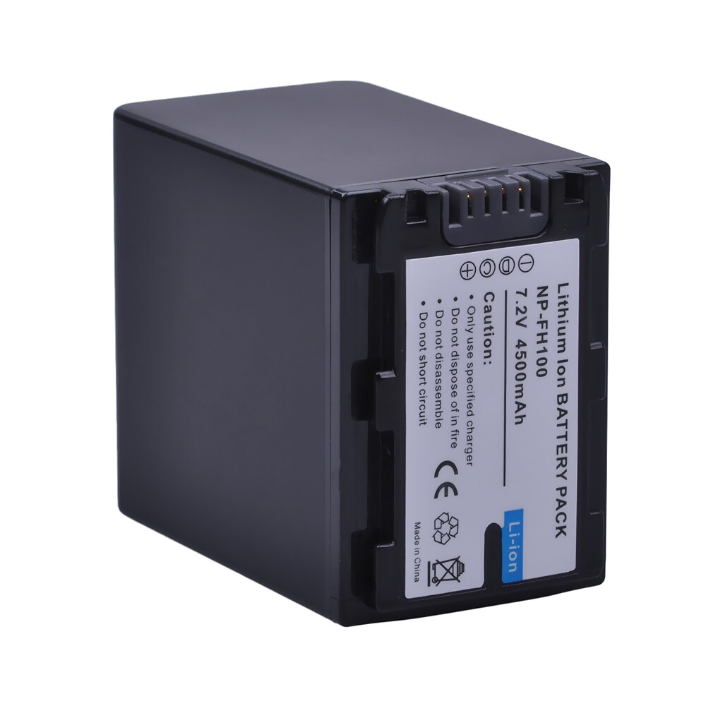 1 pz 7.2 v 4500 mah NP-FH100 NP FH100 Batteria per sony DCR-SX40 SX40R SX41 HDR-CX105 FH90 FH70 FH60 FH40 FH30 FP50 SR42E