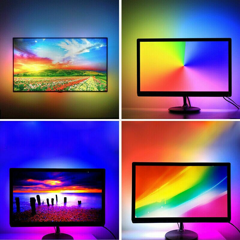 3/5m DIY Ambilight PC Dream Screen USB 30LEDs Strip Kit Computer Monitor Backlight Addressable WS2812B LED Strip