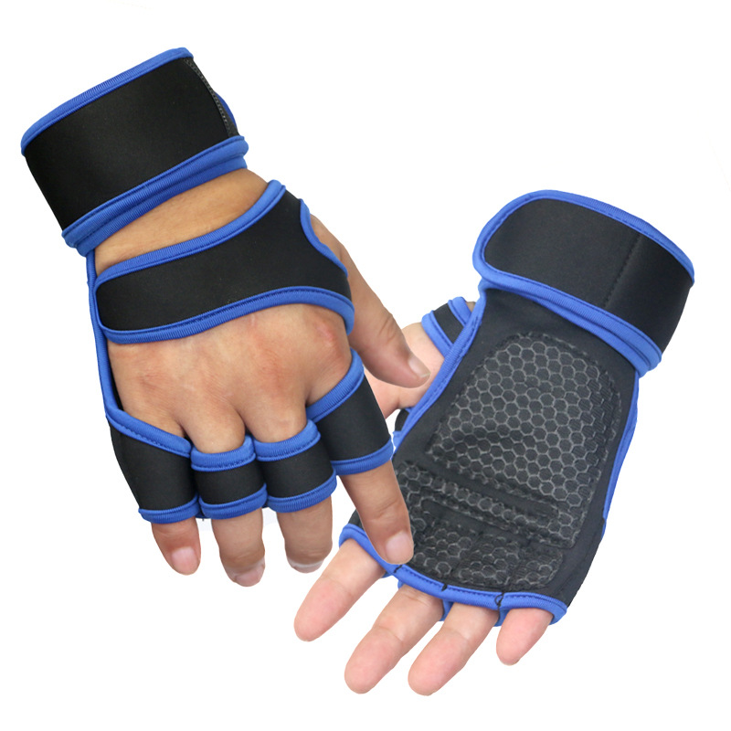 Hand Pols Palmbeschermer Handschoenen Gewichtheffen Trainingshandschoenen voor Heren Dames Fitness Sport Fietsen Gymnastiek Gymhandschoenen: S / green