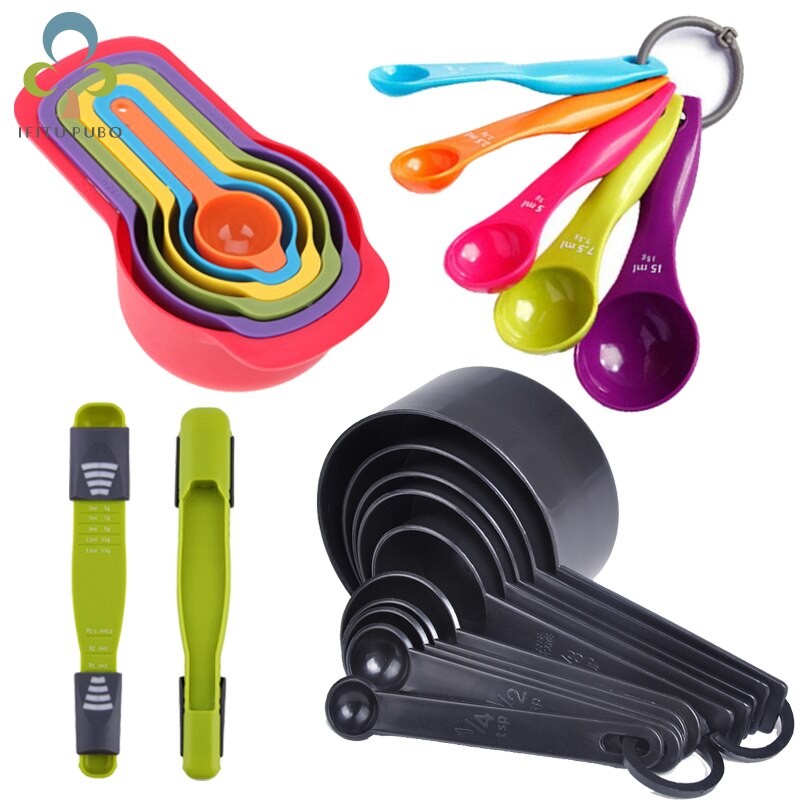 Measuring Spoons Colorful Plastic Measure Spoon Useful Sugar Cake Baking Spoon Kitchen Baking Measuring Tools GYH