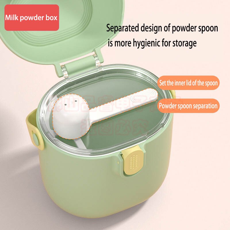 Portable Baby Food Storage Box Essential Cereal Cartoon Infant Milk Powder Box Toddle Snacks Container For Storing Food