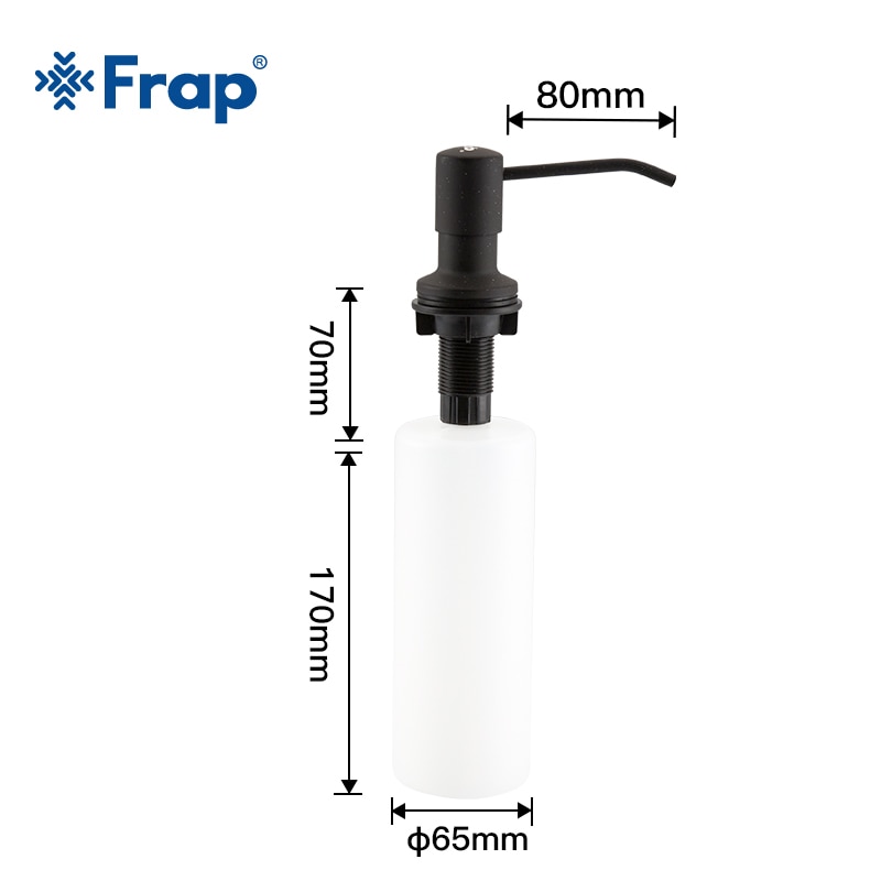 Frap-dispensadores de jabón líquido para fregadero de cocina, botella de plástico ABS de acero inoxidable, fácil de llenar, accesorios de cocina, Y35014-4