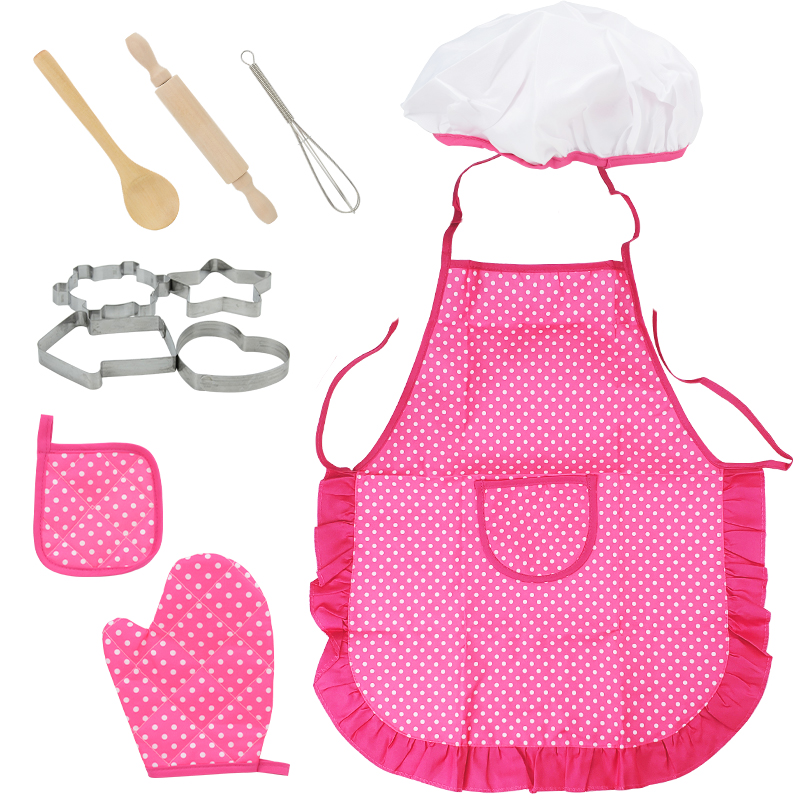 freundlicher kochen und backen Kochset, Kleinkind verkleiden sich und tun Also, als würden sie Kleidung für ändern 3-12 spielen, Küchen spielzeug mit freundlicher schürzen: Ursprünglich Titel