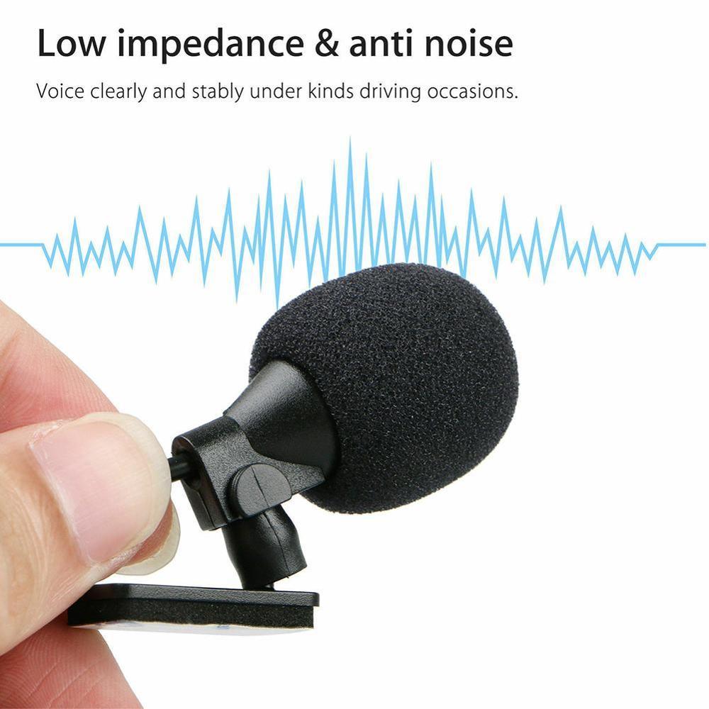3.5mm External Microphone - Audio Activated Vehicle Mic for GPS DVD Player