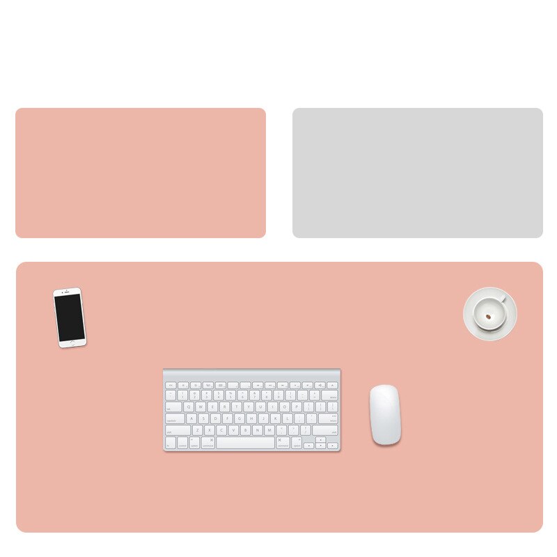 Mouse Pad Extra Large PU Leather Double-sided Anti-slip Writing Gaming Desk Mats Keyboard Mats Laptop Mouse Mat for Office Home: 250x300x1.8mm F