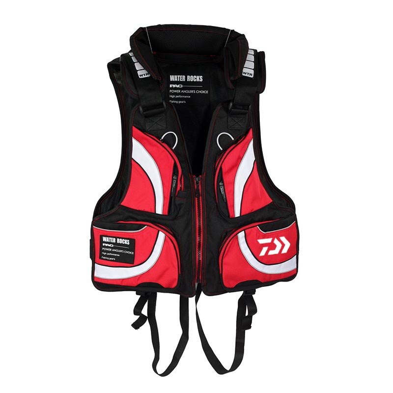 Chaleco de flotabilidad para adulto, traje de pesca portátil, chaleco salvavidas transpirable, impermeable, para viaje en mar, con múltiples bolsillos: 44