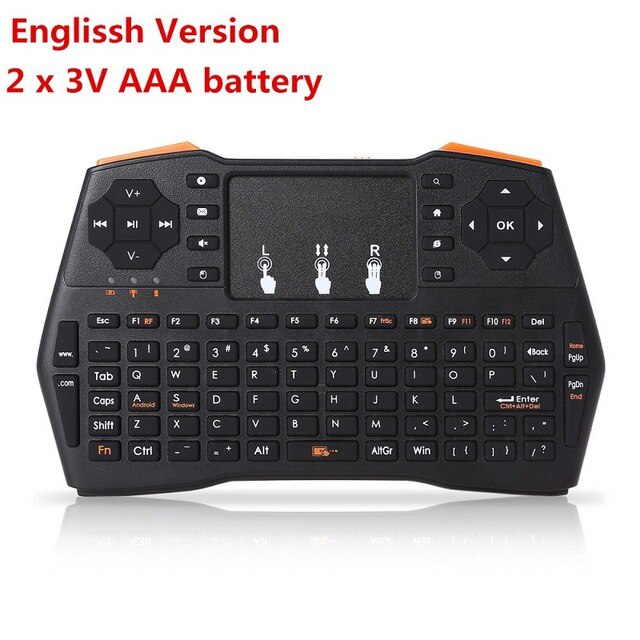 I8 Plus Drahtlose Tastatur 2,4 GHz Russisch oder Englisch Tasten Luft Maus Fernbedienung Touchpad Für Android Tv Kasten Notizbuch Tablette Pc: I8 Plus