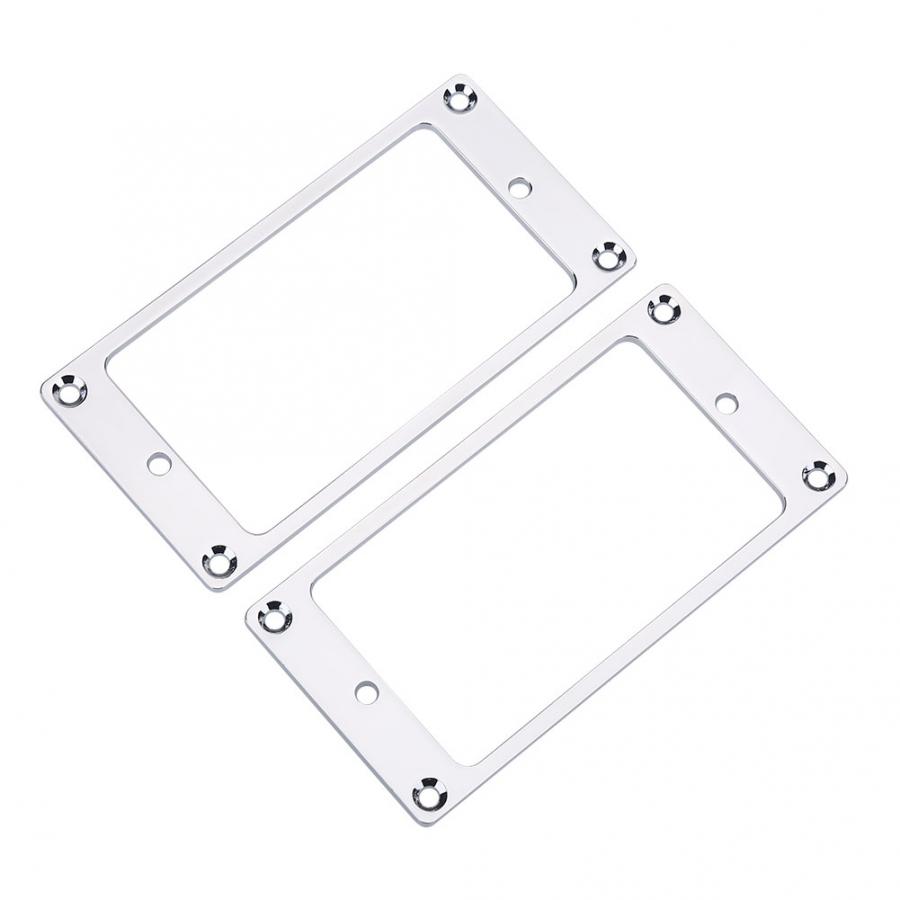 2 uds. De anillo de pastilla de guitarra eléctrica, Marco con anillos de montaje para pastilla Humbucker, de Metal dorado/plateado/Negro, 92mm x 46mm