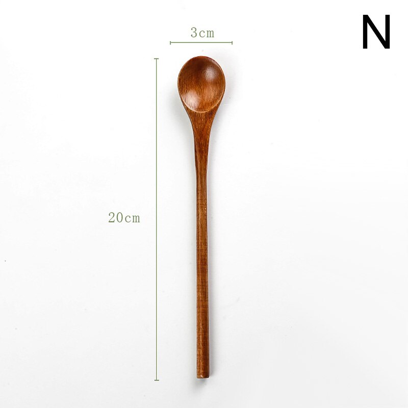 Wooden Spoon Bamboo Kitchen Cooking Utensil Tool Soup Teaspoon Catering For Kicthen Wooden Spoon: N