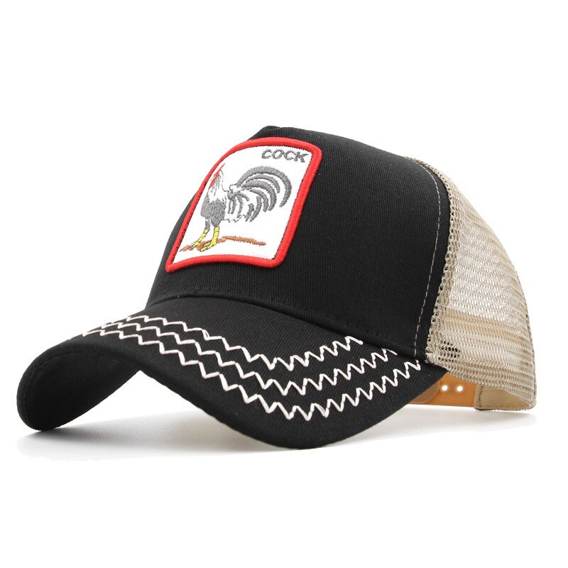 gorra de béisbol de malla Unisex encantadores animales gorras mujeres y hombres gorra Snapback papá sombrero verano hueso ajustable SA-8: 8