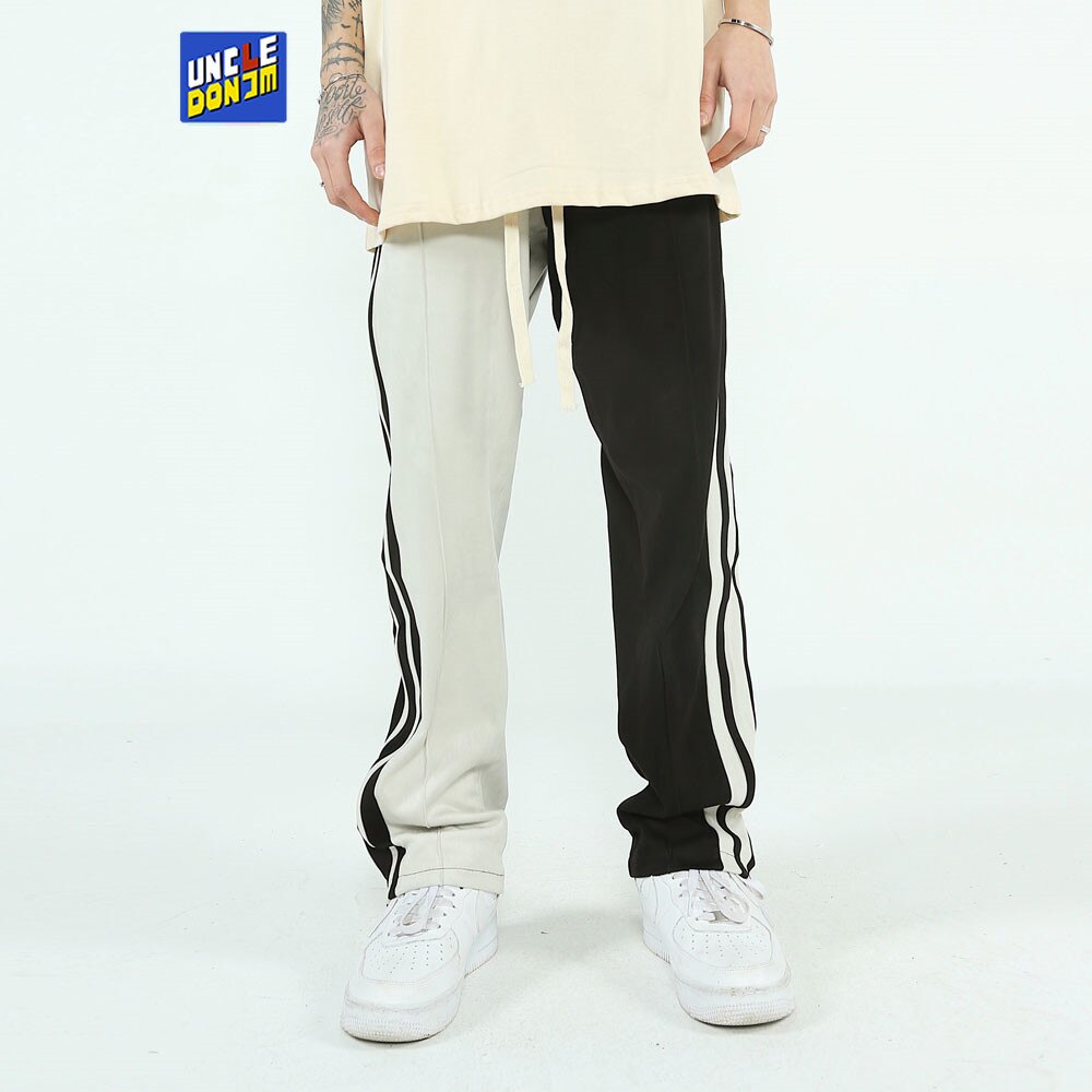 UNCLEDONJM Colour block sweatpants mens street wear hip hop pants mens joggers pants urban streetwear mens joggers