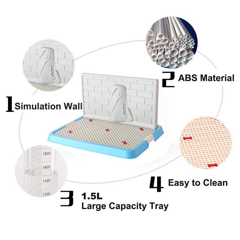 LUDA wnętrz zwierzę domowe pies szczeniak nocnik taca z Pee Poczta ochrona sztuczne na ścianę, bez rozdarcia szczeniak Podkładka toaleta dla psów dla mężczyzn/chłopców Puppie