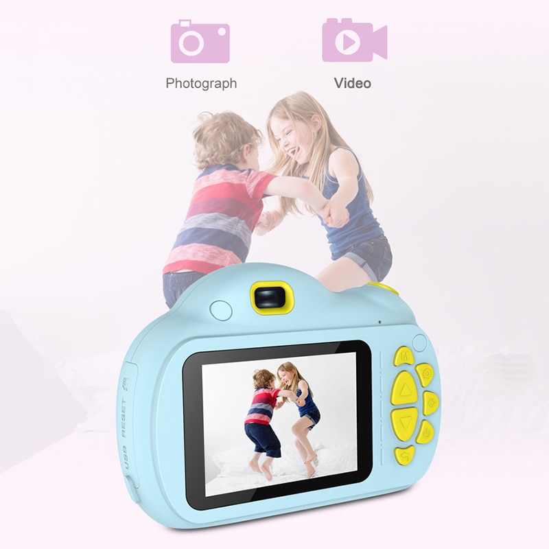 Outdoor Digital Mini Camera Kids Cartoon Cute Camera 2.4Inch Photography Props Birthday VDX99