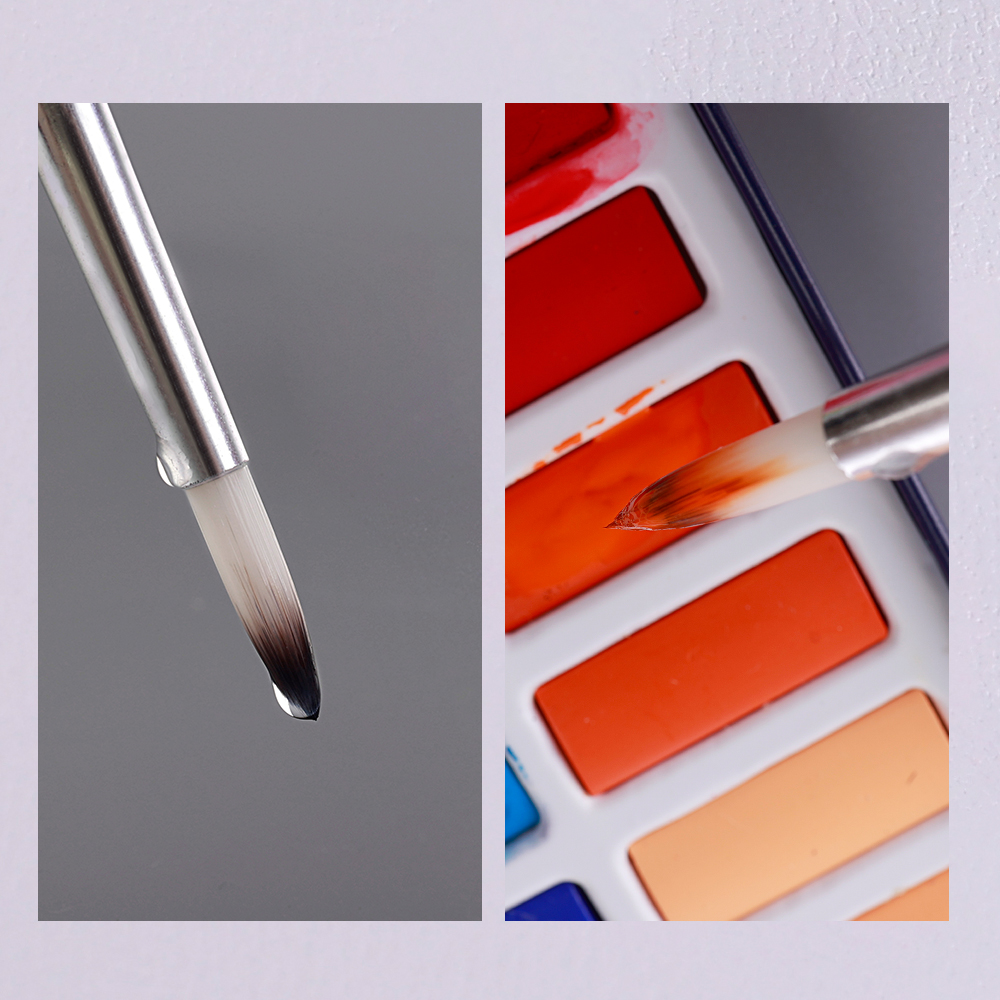 Juego de pinceles de nailon, suministros de arte, pintura de pared artística para principiantes, acuarela, pintura al óleo, herramientas de pincel para tablero de pintura acrílica