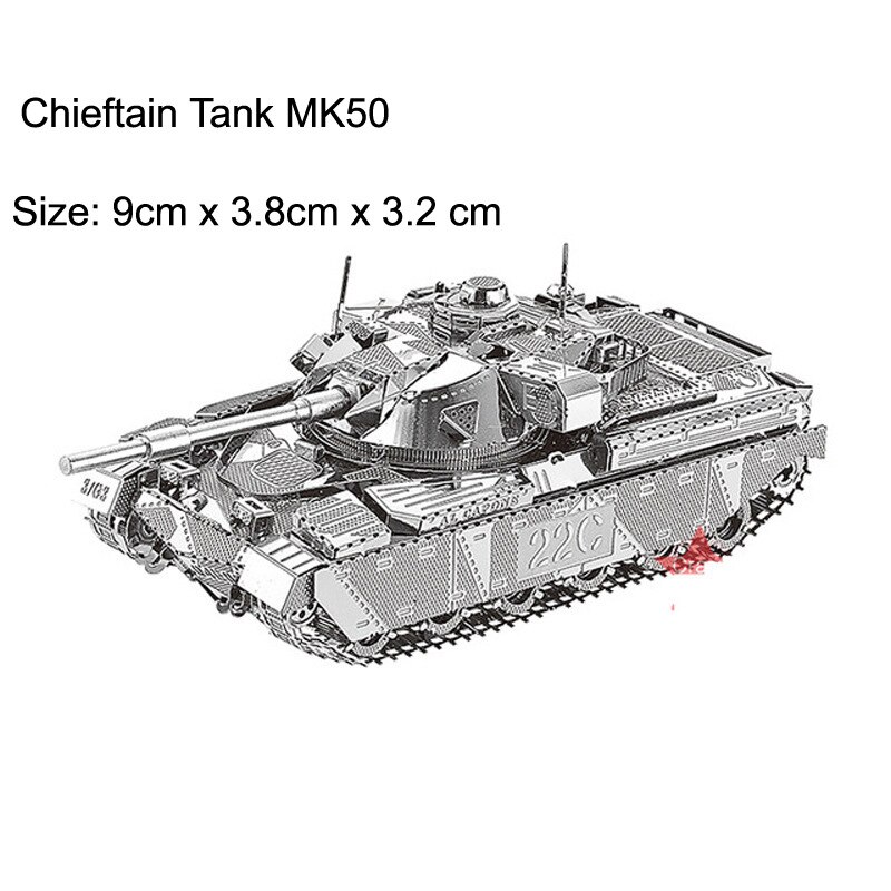 Liebe Zauber 3D Metall Montiert Modell DIY Pädagogisches Puzzle Chef Tank JS-2 Tank Sherman Tiger-typ Tanks: Chief Tanks