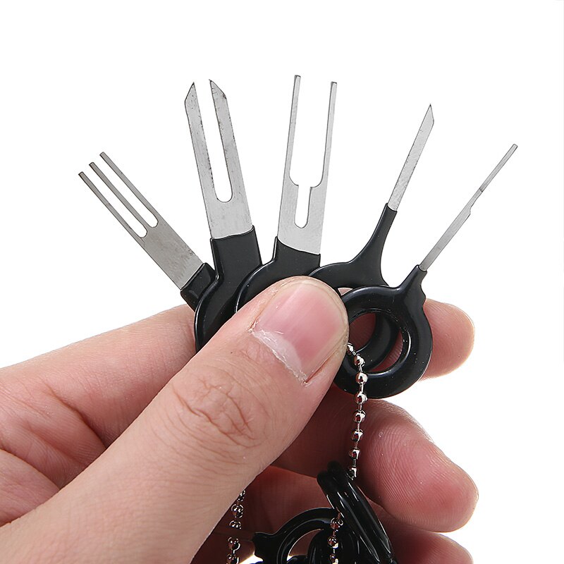 100 Stks/set Auto Terminal Removal Tool Draad Plug Connector Extractor Puller Release Pin Extractoren Voor Auto Plug Reparatie Handgereedschap