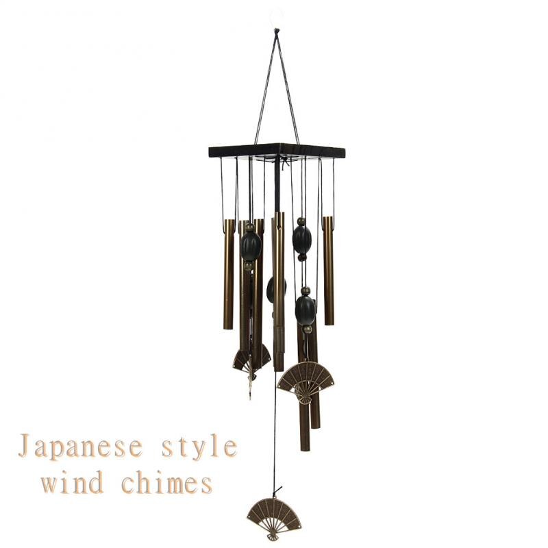 Bamboe Windgong Kokosnoot Hanger Handwerk Japanse Wind Chime Outdoor Door Lange Tuin Opknoping Woondecoratie