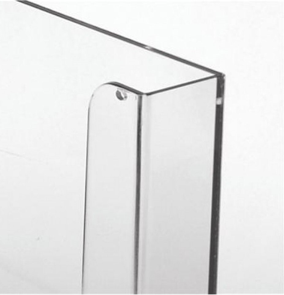 A4 (21x30) Wall Mounted Pocket Acrylic Document Rack Brochure Holder-Pre-drilled fixing holes for fast mounting – poster display