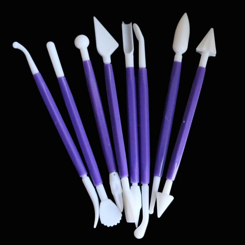 8 stks/partij 16 Patronen Fondant Cake Decorating Bloem Suiker Ambachtelijke Modelling Gereedschap Klei Fondant Cake Decorating Tool