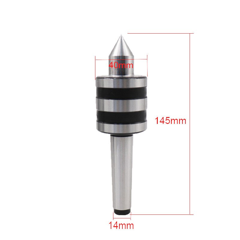 MT2 Live Center Lathe Milling Center Metal Work Revolving Center Black Double Knurling Lathe Machine Tool Accessory