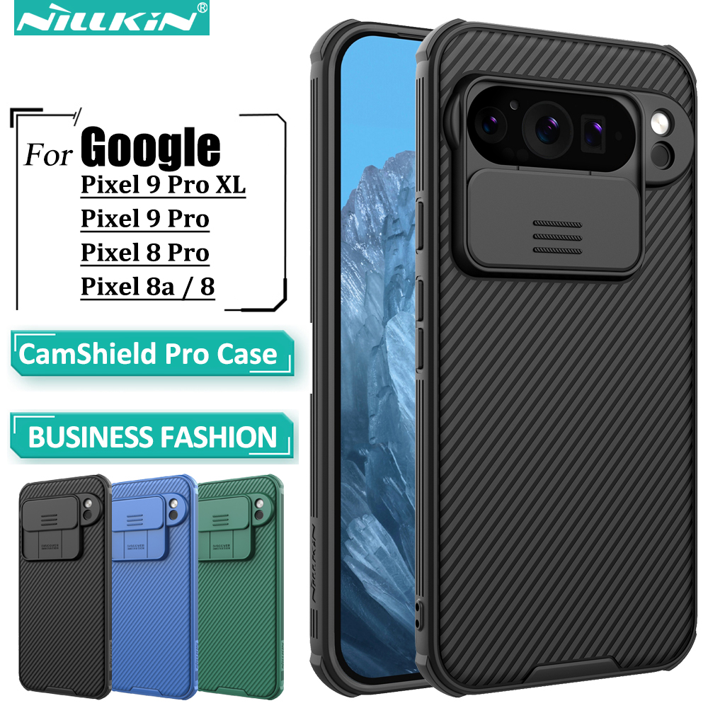 Nillkin for Google Pixel 9 Pro XL / 9Pro / Pixel 8 Pro / 8A CamShield Pro Phone Case, PC+TPU with Sliding Camera Cover