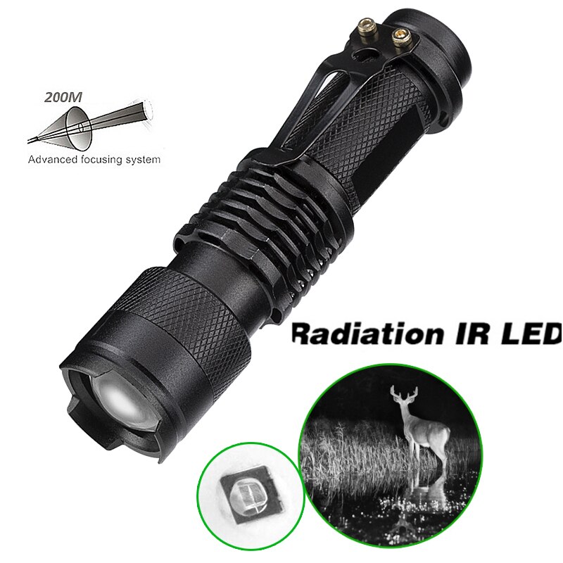 Infrared night vision device SK68 fill light lighting flashlight special light LED telescopic focusing portable fill light