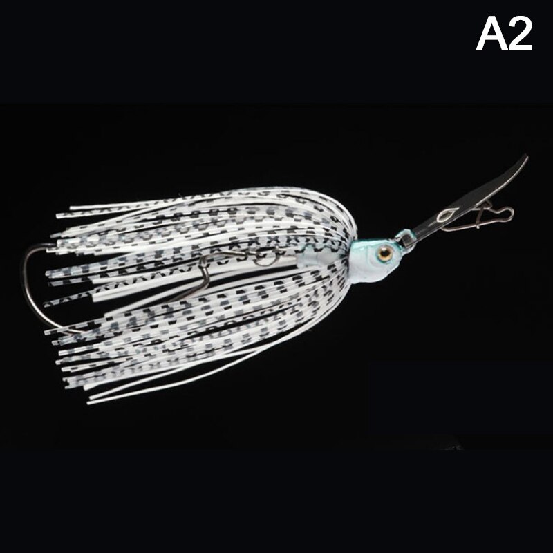 12g Chatter Bait Spinner Bait Weedless Fishing Lure Buzzbait Wobbler Chatterbait For Bass Pike Walleye Fish: A2