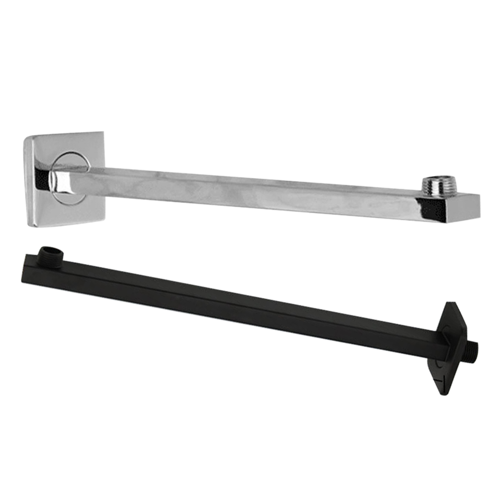 Square Brass Shower Arm Wall Mount Ceiling Shower Bracket Bathroom Bath Extension Pipe