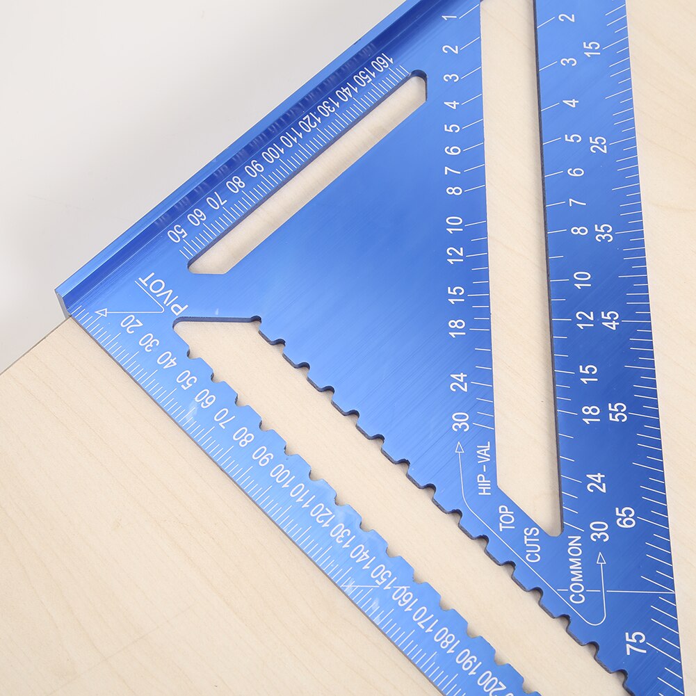 High-Precision Measuring Tool Angle Ruler 12 inch Triangle Ruler Quickly Measuring Accessories for Woodworking