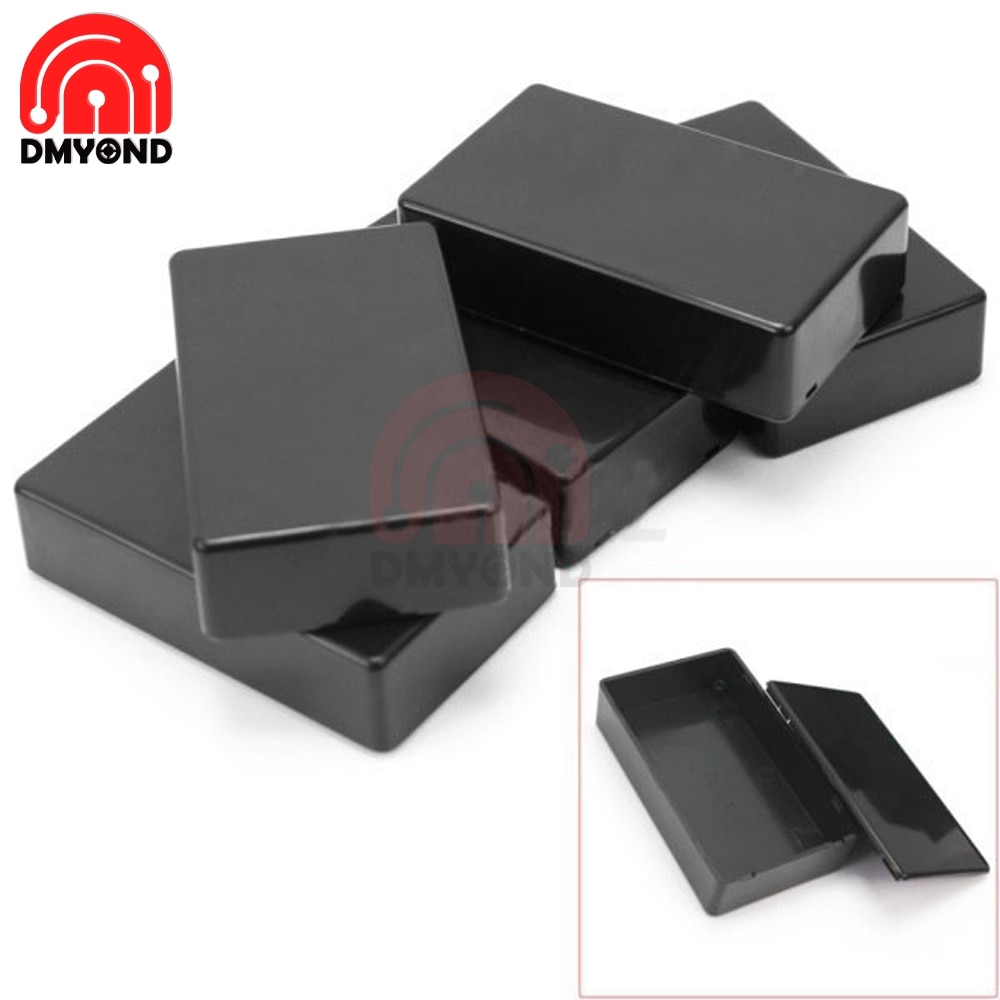 DIY Small Black Shell Wire Junction Boxes Plastic Electronic Project Box Enclosure Instrument 100x60x25mm Case