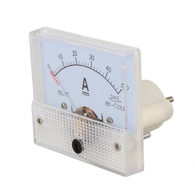 DC 0-50A Analog Amp Meter Ammeter Current Panel + 50A 75mV Shunt Resistor