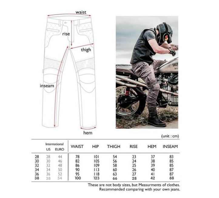 Offroad motorrijbroek oude koe klassieke rechte niet kominie jeans hockeybroek heren 4 pads bescherming