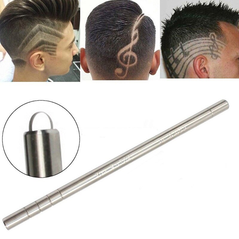 Hair Carving Pen Magic Oil Head Notch Man Hair Refined Steel Razor Pen Barber Razor Eyebrow Shaving Shave