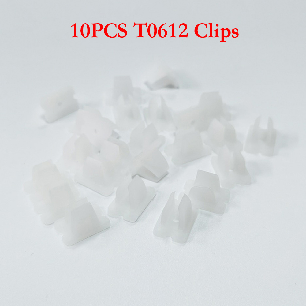 Neon Strip 6x12mm / 8x16mm Clip LED Fixing ABS Plastic Mounting Clips 5V 12V 24V Waterproof LED Strip Neon Light Buckles Clamp: 10PCS 6x12mm