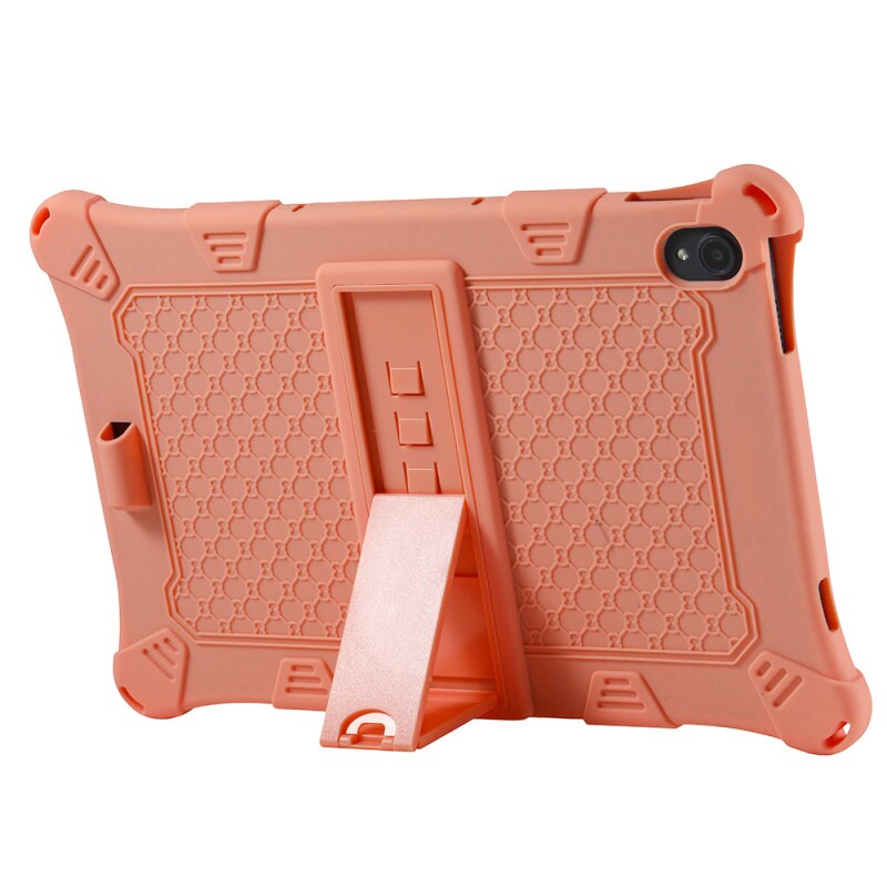 Kinderen Veilig Shockproof Silicone Case Voor Lenovo J706F 11.5Inch Tablet Met Afneembare Kickstand En Schouderband Voor Lenovo Pad: GSC-Pink