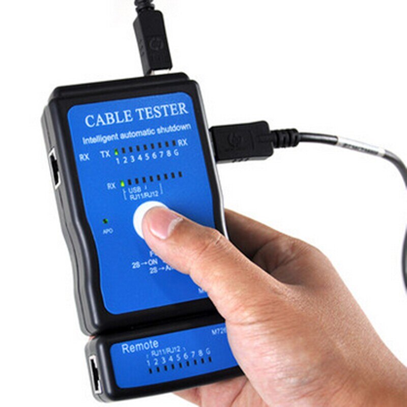 M726AT Cable Tester LAN USB RJ45 RJ11/RJ12 Network Ethernet CAT5 UTP Multi-Modular PC