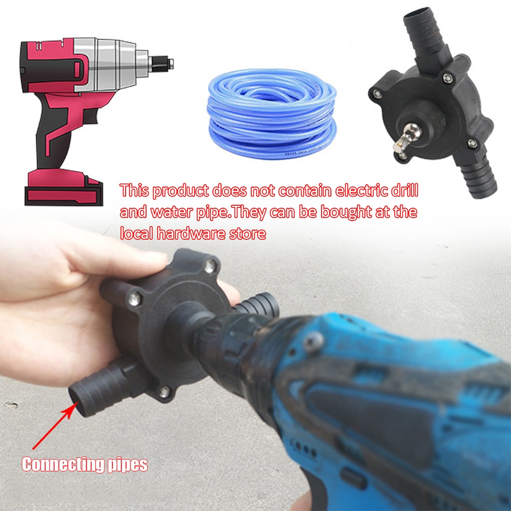 Portable Electric Drill Pump Diesel Oil Fluid Water Pump Mini Hand Self-priming Liquid Transfer Pumps Home Gardening Tools