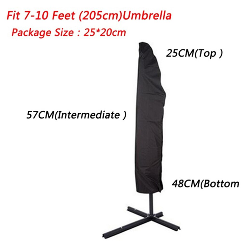 2m parasols de terrasse, support de protection pour parasol, 48 lampes led, auvent de jardin extérieur, abri solaire pour cour, piscine, plage: 205cm couvertures