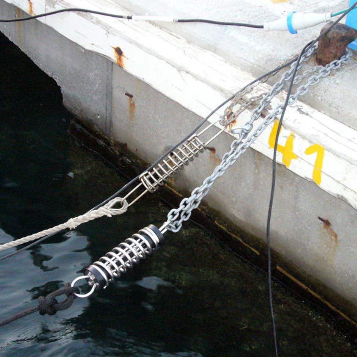 Audew 9.5cm 316 aisi båt i rustfritt stål forankring forankring fjær demper snubber marine maks belastning 500kg korrosjonsbestandighet