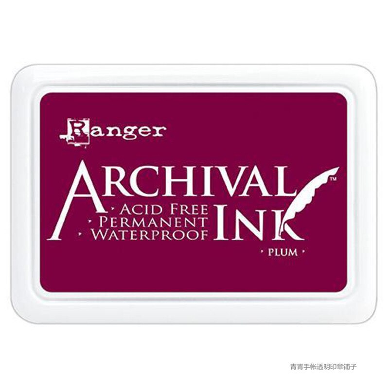 American original ranger stamp pad multicolor oily waterproof acrylic ink pad: plum