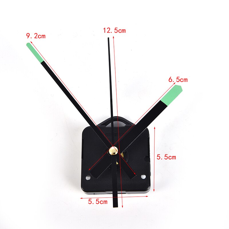 Lichtgevende kwarts wandklok spindel uurwerk mechanisme onderdeel doe-het-zelf reparatieset