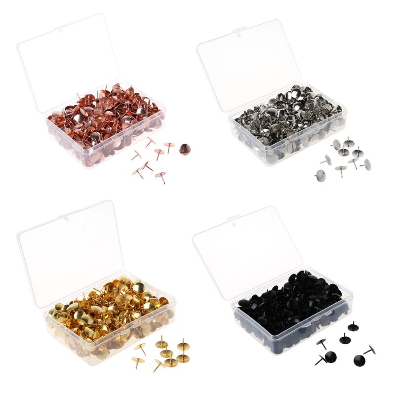 Chinchetas de Metal para dibujo, tablero de corcho, marcadores de mapa de pared, L4MD, 400 Uds.