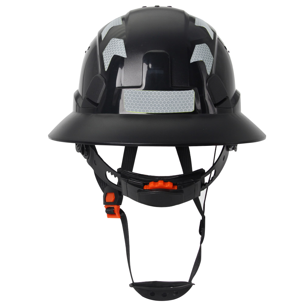 CE Full Brim Safety Helmet with Reflective Sticker Construction Hard Hat Protective Working ANSI Rescue Cap for Engineer