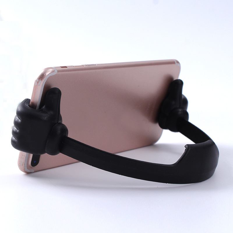 Thumbs Up Mobiele Telefoon Houder Voor Bureau Universele Flexibele Mobiele Telefoon Standaard Voor Tablet Houder Mobiele Telefoon Houder Accessoires: Black
