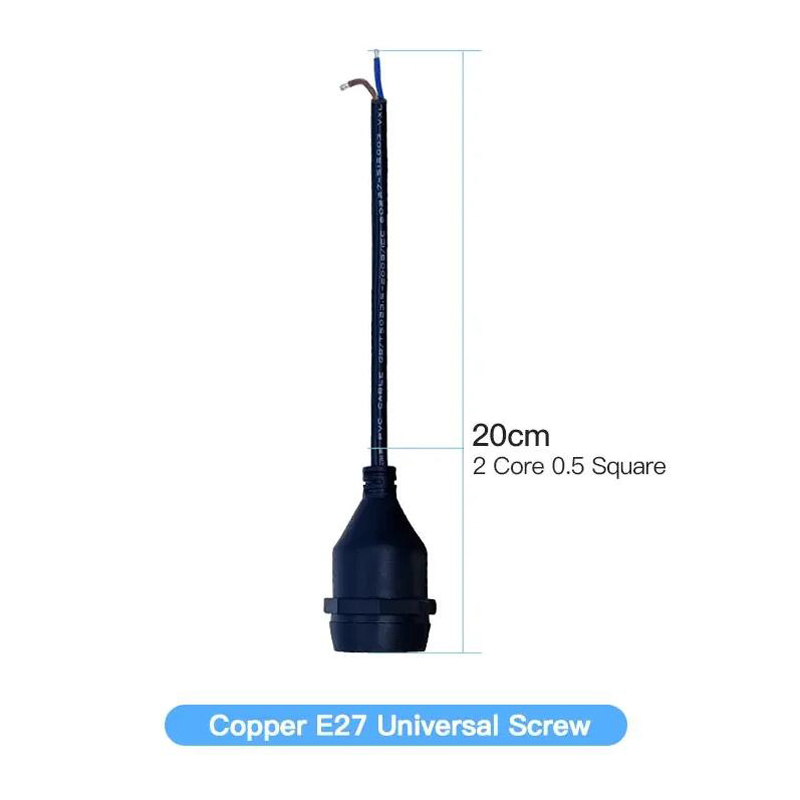 IP67 E27 Lamp Base Holders with Wire Outdoor 20cm-200cm Flame Socket Screw Base Waterproof Retardant Pendant Lights Bulb Holder: Yellow