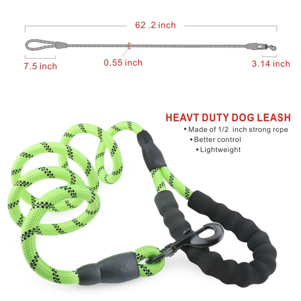Reflecterende Grote Hondenriem Nylon Touw Pet Training Riemen Lange Lood Hond Veiligheid Bergbeklimmen Touw Voor Medium Grote Grote dog4